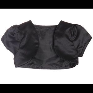 Girls Black Bolero Jacket